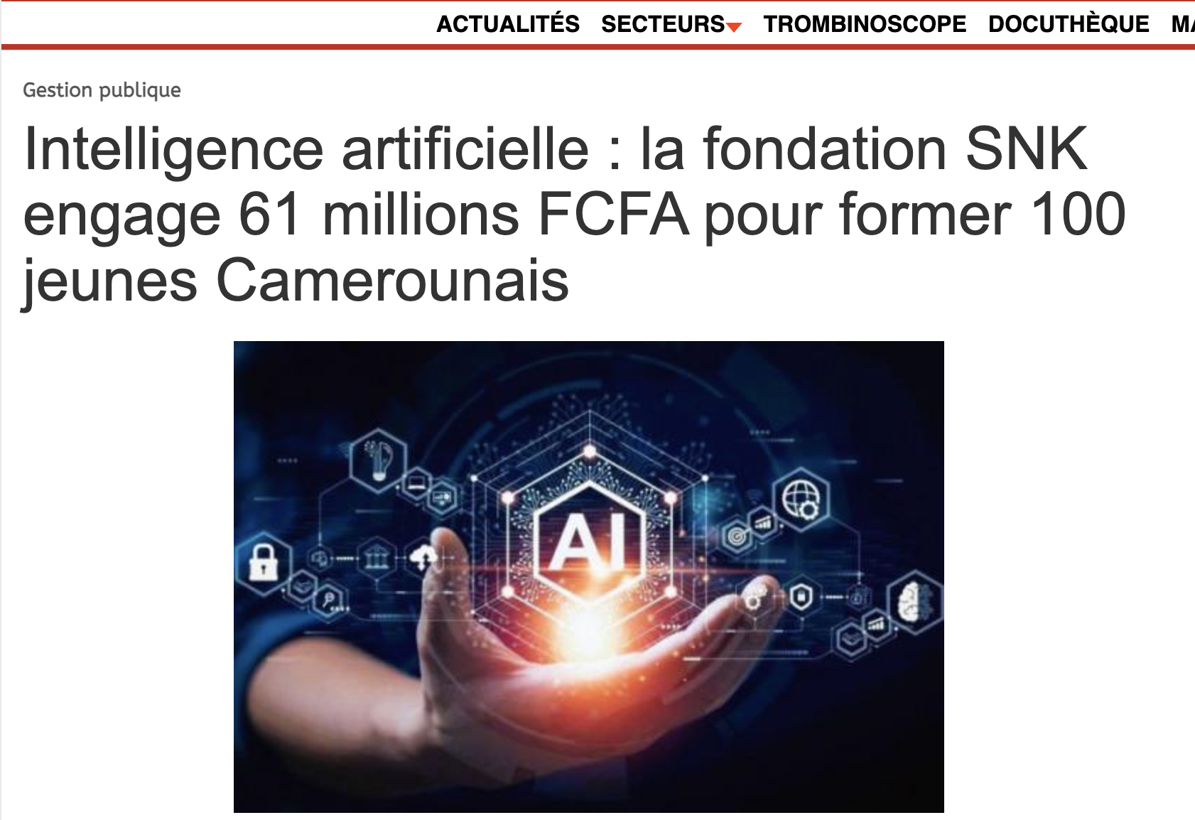 Couverture de l'article